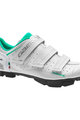GAERNE Pantofi de ciclism - LASER LADY MTB  - alb/turcoaz
