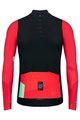 GOBIK Tricou de cilism pentru iarnă cu mânecă lungă - COBBLE BLEND - fildeş/roz/negru