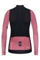GOBIK Tricou de cilism pentru iarnă cu mânecă lungă - COBBLE BLEND LADY - negru/fildeş/roz
