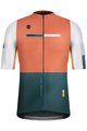 GOBIK Tricou de ciclism cu mânecă scurtă - ATTITUDE 2.0  - verde/alb/portocaliu