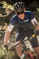 GOBIK Tricou de ciclism cu mânecă scurtă - STARK RIBBON - alb/albastru
