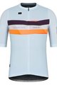 GOBIK Tricou de ciclism cu mânecă scurtă - STARK - albastru deschis/bordo/portocaliu