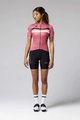 GOBIK Tricou de ciclism cu mânecă scurtă - STARK LADY - bordo/roz/galben