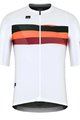 GOBIK Tricou de ciclism cu mânecă scurtă - ATTITUDE 2.0 - negru/portocaliu/alb/bordo