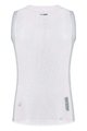 GOBIK Tricou de ciclism fără mâneci - SECOND SKIN LADY - alb/gri