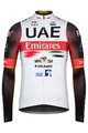 GOBIK Tricou de cilism pentru iarnă cu mânecă lungă - UAE 2022 PACER - alb/roșu