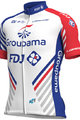 ALÉ Tricou de ciclism cu mânecă scurtă - GROUPAMA FDJ 2018 - alb/albastru/roșu
