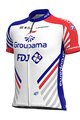 ALÉ Tricou de ciclism cu mânecă scurtă - GROUPAMA FDJ 2020 - albastru/roșu/alb