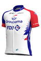 ALÉ Tricou de ciclism cu mânecă scurtă - GROUPAMA FDJ 2021 - roșu/albastru/alb