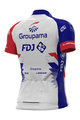 ALÉ Tricou de ciclism cu mânecă scurtă - GROUPAMA FDJ 2021 - roșu/albastru/alb