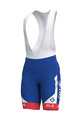 ALÉ Pantaloni scurți de ciclism cu bretele - GROUPAMA FDJ 2019 - alb/roșu/albastru