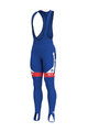 ALÉ Pantaloni de ciclism lungi cu bretele - GROUPAMA FDJ 19 WNT - albastru