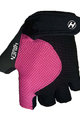 HAVEN Mănuși de ciclism fără degete - KIOWA SHORT - negru/roz