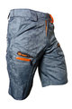 HAVEN Pantaloni scurți de ciclism fără bretele - WANDERER II - portocaliu/gri