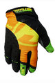 HAVEN Mănuși cu degete lungi de ciclism - SINGLETRAIL LONG - negru/portocaliu