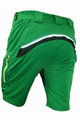 HAVEN Pantaloni scurți de ciclism fără bretele - NAVAHO SLIMFIT - verde
