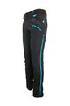 HAVEN Pantaloni de ciclism lungi fără bretele - TRINITY - negru/albastru