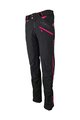 HAVEN Pantaloni de ciclism lungi fără bretele - TRINITY - negru/roz
