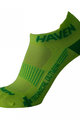 HAVEN Șosete de gleznă de ciclism - SNAKE SILVER NEO 2PAK - galben/verde