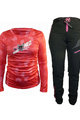 HAVEN Tricoul și pantalonii de ciclism MTB - PEARL NEO LONG - roz/negru