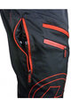 HAVEN Pantaloni scurți de ciclism fără bretele - NAVAHO SLIMFIT - negru/roșu