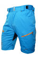 HAVEN Pantaloni scurți de ciclism fără bretele - NAVAHO SLIMFIT - portocaliu/albastru