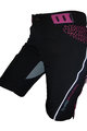 HAVEN Pantaloni scurți de ciclism fără bretele - SINGLETRAIL LADY - roz/negru