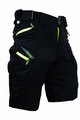 HAVEN Pantaloni scurți de ciclism fără bretele - CUBES BLACKIES - verde/negru