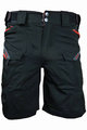HAVEN Pantaloni scurți de ciclism fără bretele - CUBES BLACKIES - negru/roșu