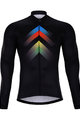 HOLOKOLO Tricou de cilism pentru iarnă cu mânecă lungă - HYPER WINTER  - negru/multicolor