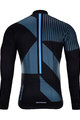 HOLOKOLO Tricou și pantaloni de iarnă de ciclism - TRACE BLUE WINTER - negru/albastru