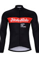 HOLOKOLO Tricou și pantaloni de iarnă de ciclism - OBSIDIAN WINTER - negru/roșu