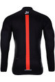 HOLOKOLO Tricou și pantaloni de iarnă de ciclism - OBSIDIAN WINTER - negru/roșu
