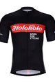 HOLOKOLO Tricou de ciclism cu mânecă scurtă - OBSIDIAN - roșu/negru