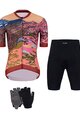 HOLOKOLO Mega set de ciclism - FREE ELITE LADY - portocaliu/negru/multicolor