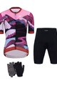 HOLOKOLO Mega set de ciclism - SUNSET ELITE LADY - multicolor/roz/negru