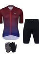 HOLOKOLO Mega set de ciclism - INFINITY LADY - albastru/negru/bordo