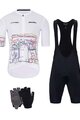 HOLOKOLO Mega set de ciclism - MAAPPI II. ELITE - alb/multicolor/negru