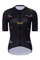 HOLOKOLO Tricou de ciclism cu mânecă scurtă - DRAGONFLIES ELITE LADY - negru