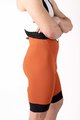 HOLOKOLO Pantaloni scurți de ciclism cu bretele - ELITE - maro/negru