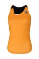 HOLOKOLO Tricoul de ciclism fără mâneci - ENERGY LADY - negru/portocaliu