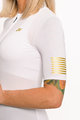 HOLOKOLO Tricou de ciclism cu mânecă scurtă - VICTORIOUS GOLD LADY - alb