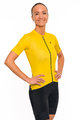 HOLOKOLO Tricou de ciclism cu mânecă scurtă - VICTORIOUS LADY - galben