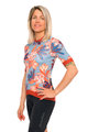 HOLOKOLO Tricou de ciclism cu mânecă scurtă - BLOOM ELITE LADY - maro/multicolor