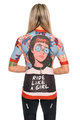 HOLOKOLO Tricoul și pantaloni scurți de ciclism - BLOOM ELITE LADY - multicolor/negru/maro
