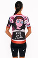 HOLOKOLO Tricou de ciclism cu mânecă scurtă - SUNSET ELITE LADY - multicolor/roz