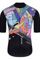 HOLOKOLO Tricou de ciclism cu mânecă scurtă - FANTASY ELITE - negru/multicolor