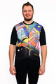 HOLOKOLO Tricou de ciclism cu mânecă scurtă - FANTASY ELITE - negru/multicolor