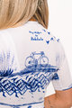 HOLOKOLO Tricou de ciclism cu mânecă scurtă - EXPLORE ELITE LADY - albastru/alb
