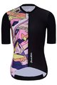 HOLOKOLO Tricou de ciclism cu mânecă scurtă - ESCAPE ELITE LADY - negru/multicolor